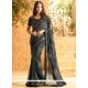 Sensible Embroidered Work Faux Georgette Shaded Saree