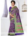 Multi Colour Weaving Work Banarasi Silk Traditional Designer Saree