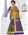 Sparkling Banarasi Silk Weaving Work Designer Traditional Saree