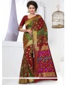 Alluring Weaving Work Banarasi Silk Designer Traditional Saree