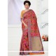 Hypnotizing Weaving Work Multi Colour Banarasi Silk Designer Traditional Saree