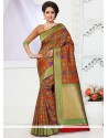 Urbane Banarasi Silk Multi Colour Weaving Work Traditional Saree