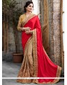 Fab Patch Border Work Crepe Silk Traditional Saree