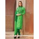 Staring Embroidered Work Churidar Suit