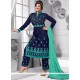 Ayesha Takia Navy Blue Chanderi Punjabi Suit