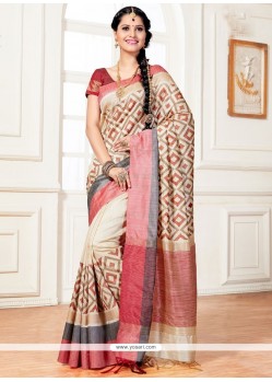 Deserving Weaving Work Multi Colour Traditional Saree