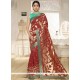 Distinctively Banarasi Silk Maroon Traditional Saree