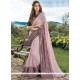 Incredible Faux Georgette Patch Border Work Classic Designer Saree