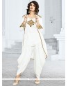 Dazzling White Jacket Style Salwar Suit