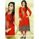 Dignified Embroidered Work Faux Georgette Party Wear Kurti