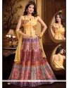 Beauteous Resham Work Multi Colour Art Silk Lehenga Choli
