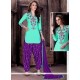 Aristocratic Embroidered Work Cotton Patiala Suit