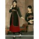 Miraculous Black Embroidered Work Fancy Fabric Party Wear Kurti