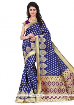 Voguish Banarasi Silk Weaving Work Traditional Designer Saree