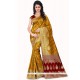 Zesty Mustard Banarasi Silk Designer Traditional Saree
