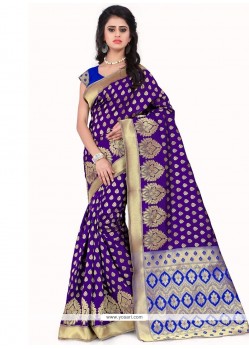 Sensational Banarasi Silk Weaving Work Traditional Designer Saree