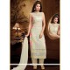 Classy Net Off White Readymade Suit