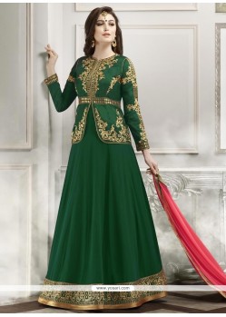 Sightly Banglori Silk Designer Floor Length Suit