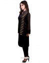 Astonishing Faux Georgette Embroidered Work Party Wear Kurti