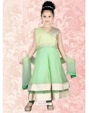 Flattering Green Art Silk Salwar Kameez