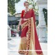 Classy Faux Georgette Embroidered Work Classic Designer Saree
