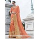 Especial Orange Classic Designer Saree