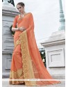 Especial Orange Classic Designer Saree