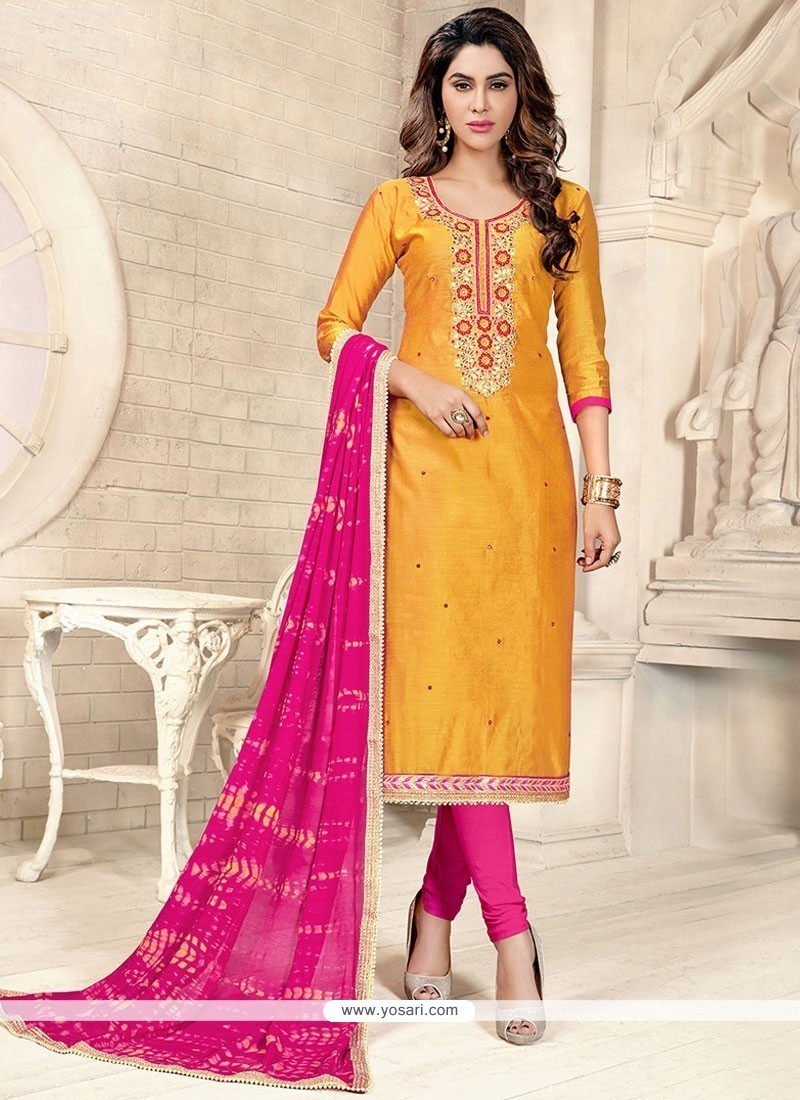 Pink Festive Wear Punjabi Salwar Suit in Cotton