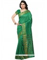 Suave Green Weaving Work Traditional Saree