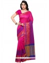 Thrilling Hot Pink Banarasi Silk Designer Traditional Saree