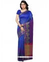 Fabulous Banarasi Silk Blue Traditional Saree