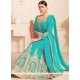 Ayesha Takia Turquoise Lace Work Long Choli Lehenga