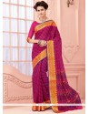 Charismatic Cotton Print Work Casual Saree