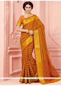 Savory Print Work Casual Saree