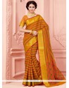 Savory Print Work Casual Saree