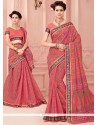 Appealing Cotton Pink Casual Saree