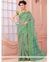 Best Sea Green Cotton Casual Saree