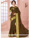 Demure Cotton Print Work Casual Saree