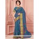 Print Cotton Casual Saree In Multi Colour