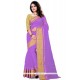 Compelling Patch Border Work Cotton Casual Saree