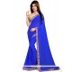 Snazzy Fancy Fabric Embroidered Work Designer Saree