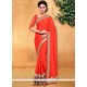 Best Patch Border Work Red Classic Designer Saree