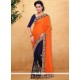 Sensible Embroidered Work Designer Half N Half Saree