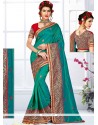 Amusing Art Silk Patch Border Work Traditional Designer Saree