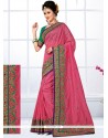 Beauteous Chanderi Pink Designer Traditional Saree