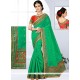 Elite Sea Green Traditional Saree