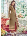 Pleasing Faux Georgette Pant Style Suit