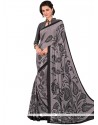 Exceptional Satin Printed Saree