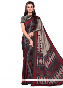 Thrilling Multi Colour Printed Saree