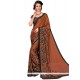 Pleasing Satin Print Work Printed Saree